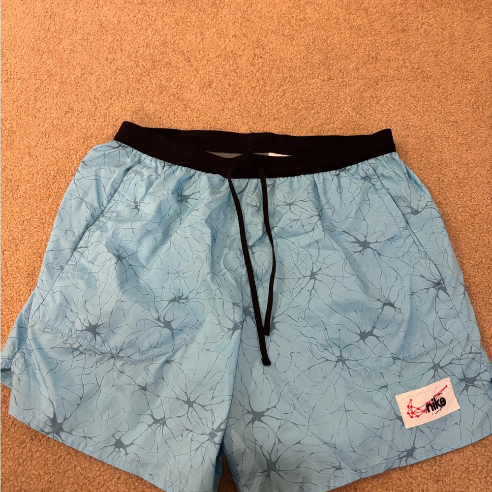 Nike Blue and Black Athletic Shorts